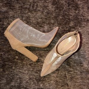 Beige booties , brand NEW